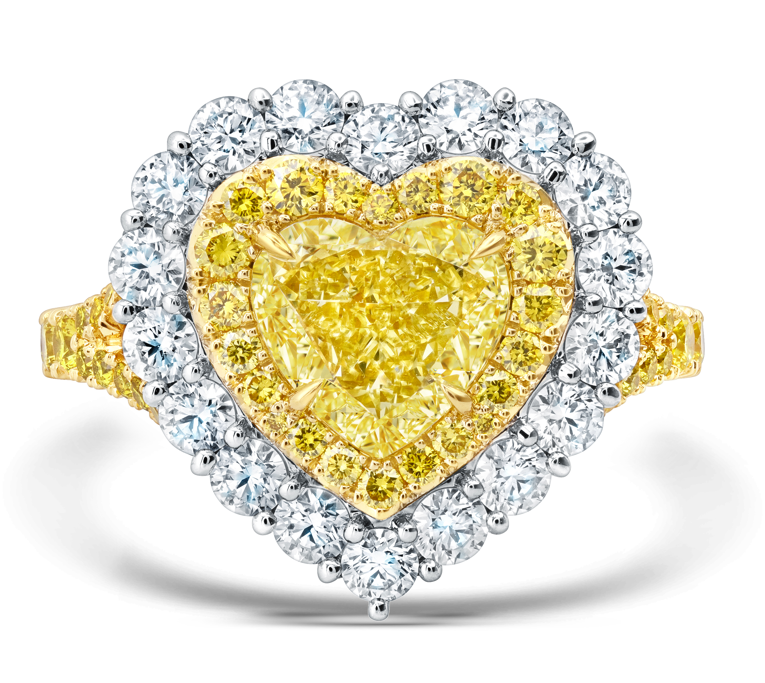 Yellow Heart Diamond Ring