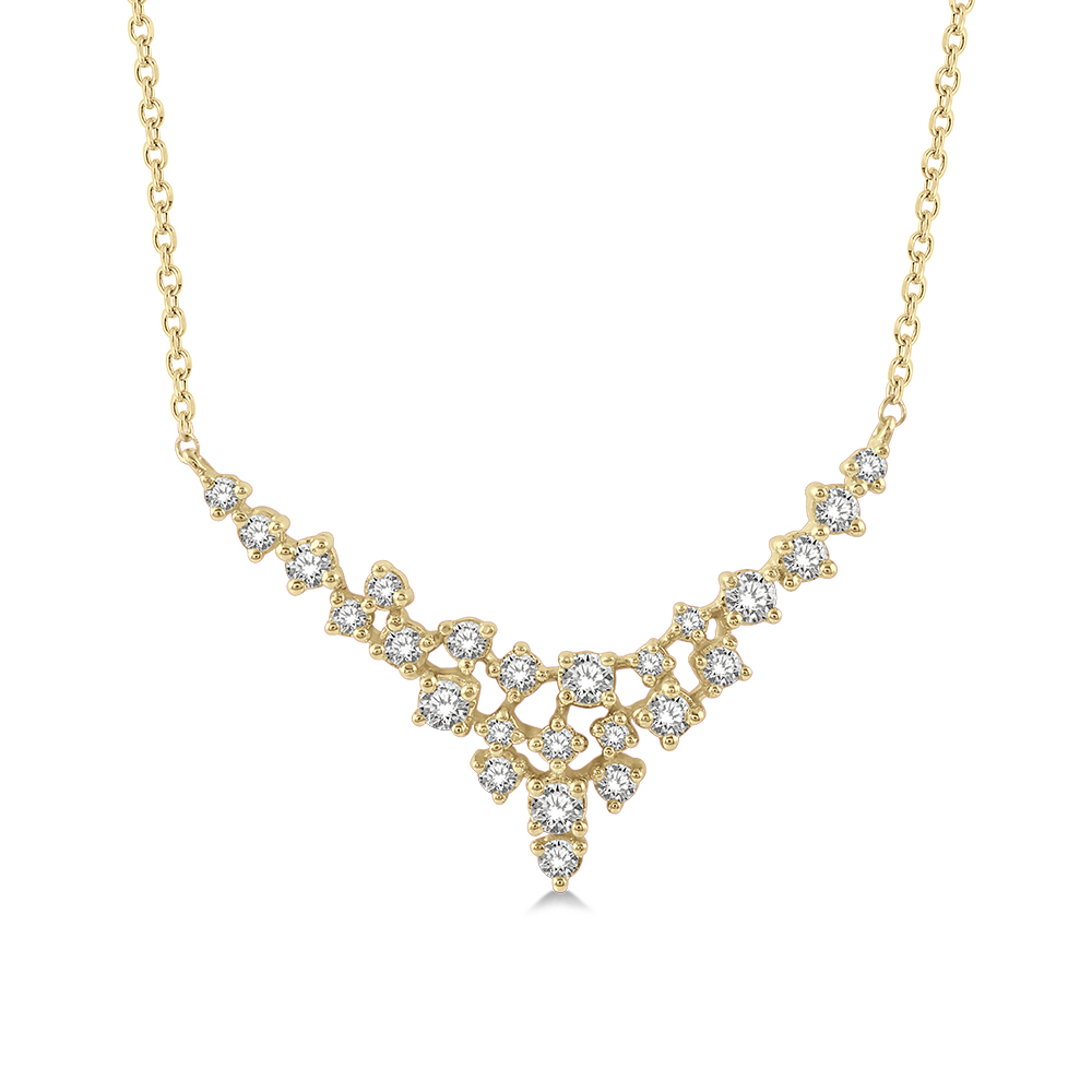 V Diamond Necklace