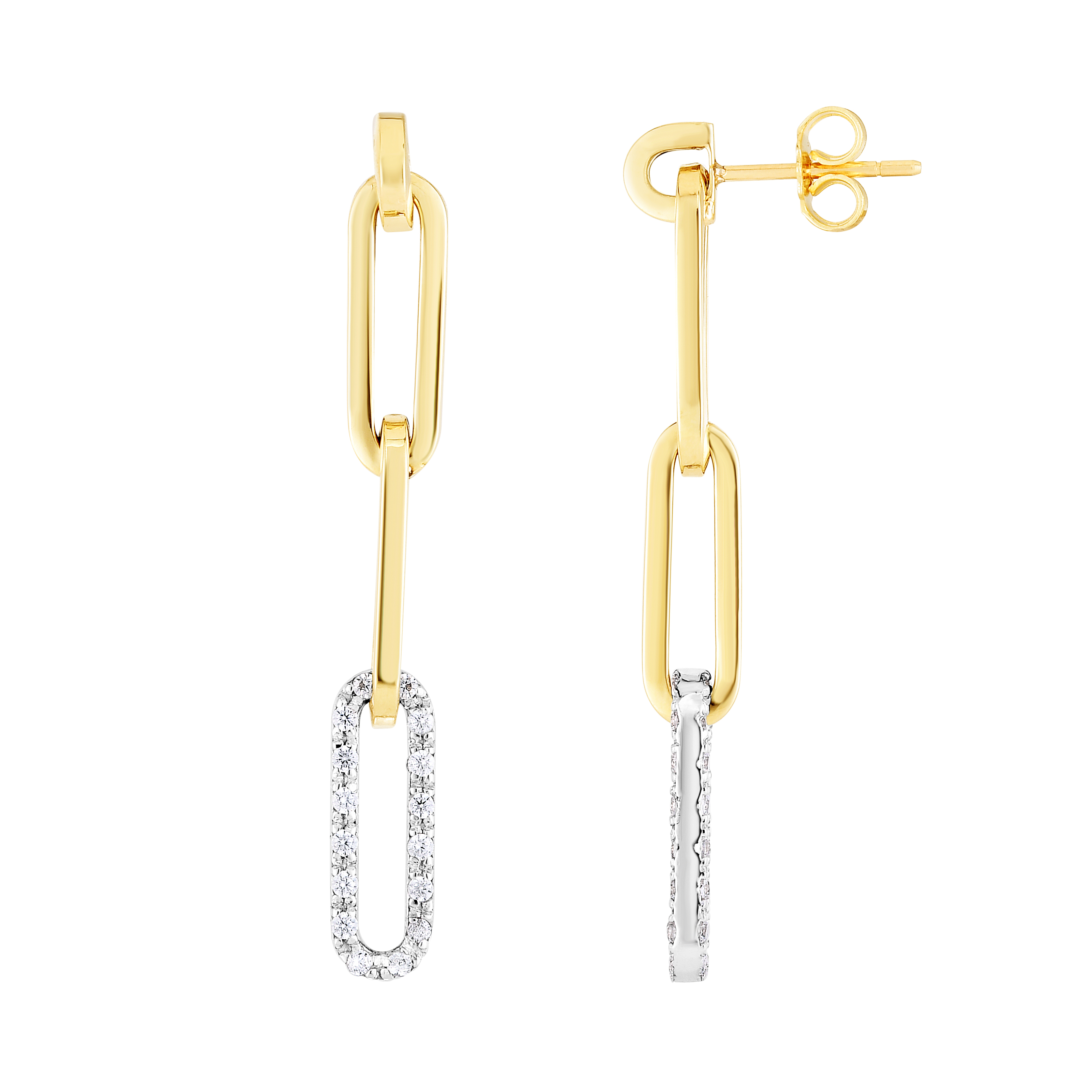 Paperclip Drop Earrings