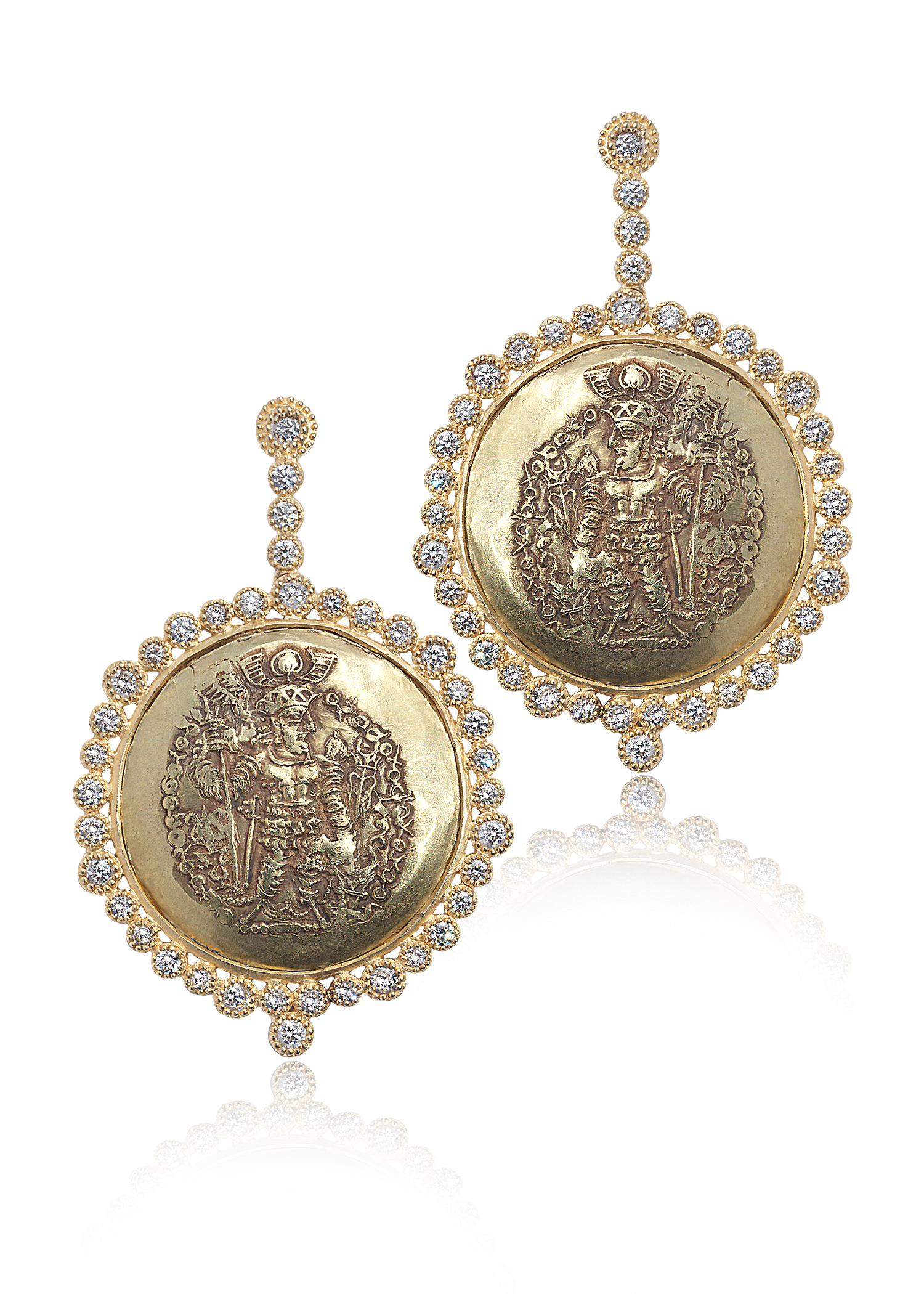 Antique Coin Earrings