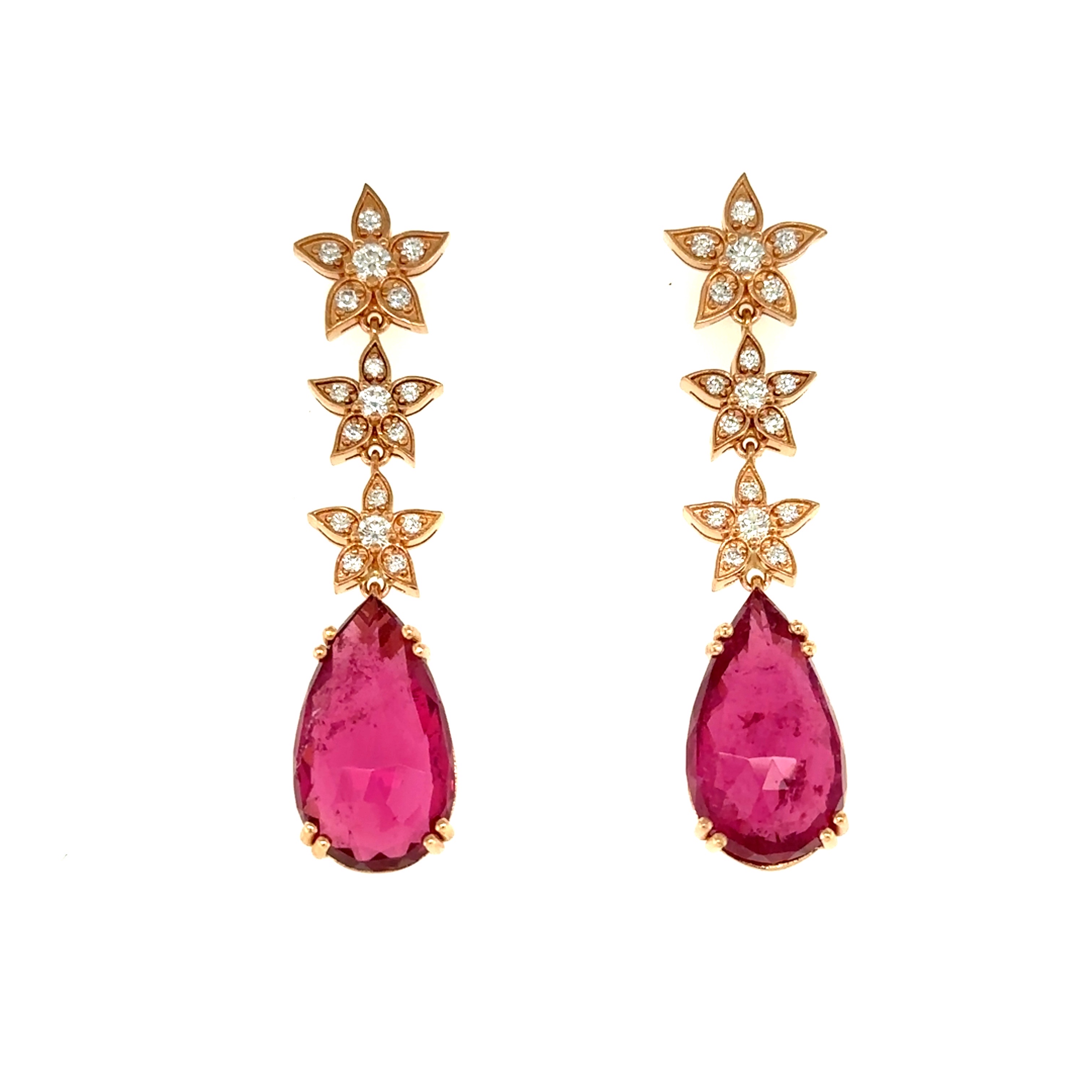 Rubellite Earrings