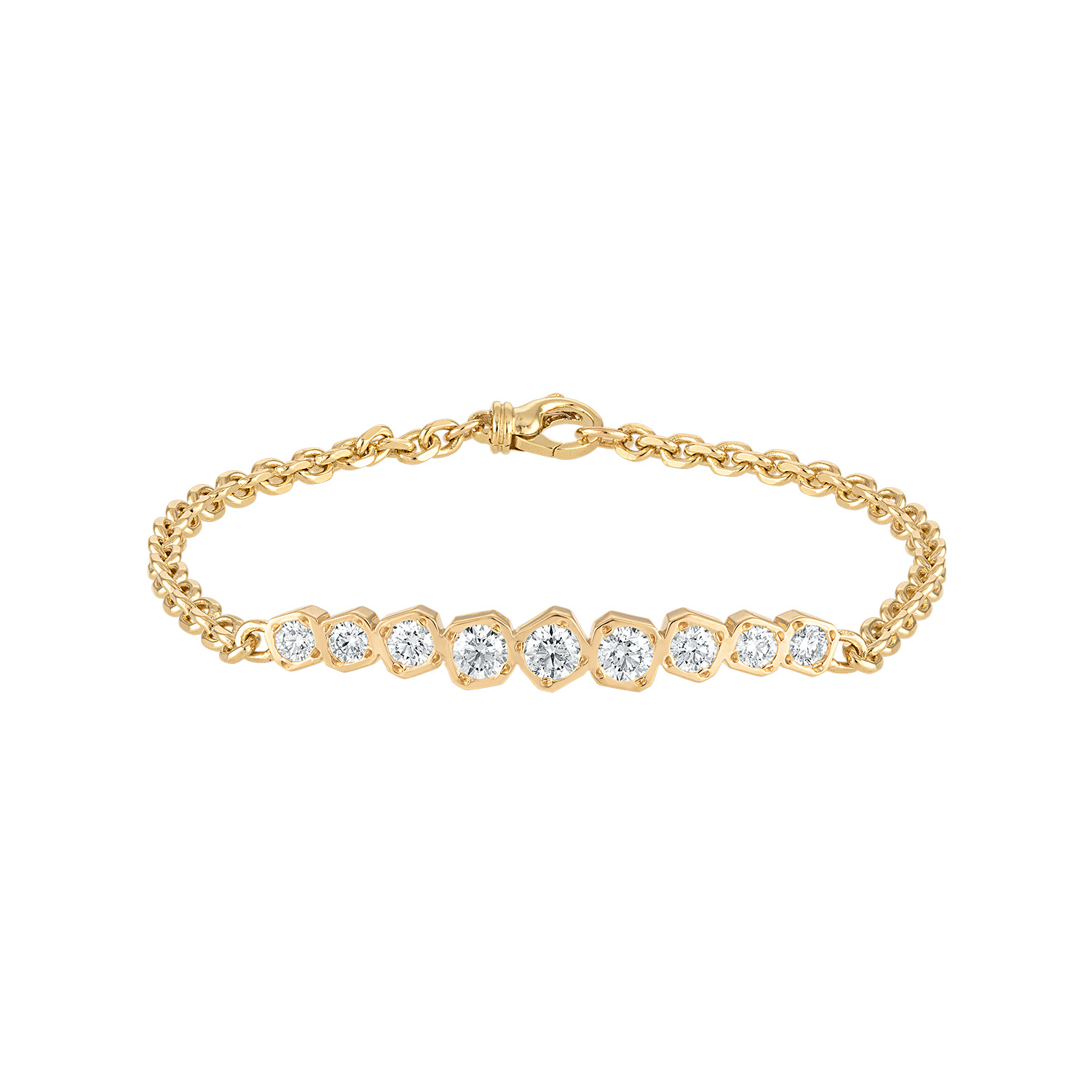 Mosaic Diamond Bar Bracelet