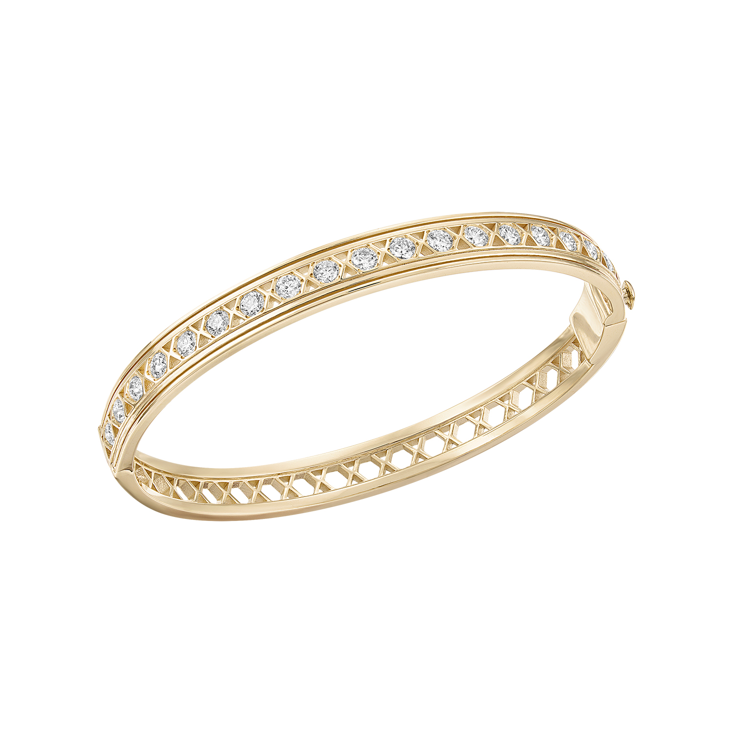 Mosaic Diamond Bangle