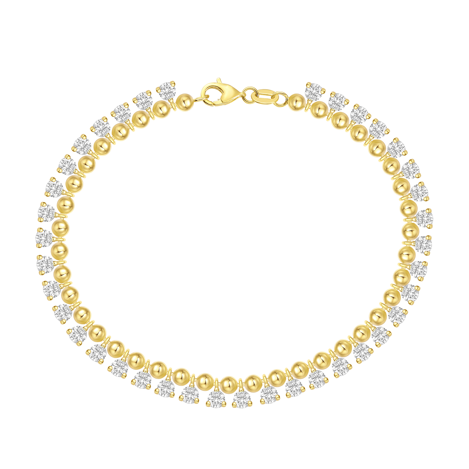 Love Bead Diamond Bracelet