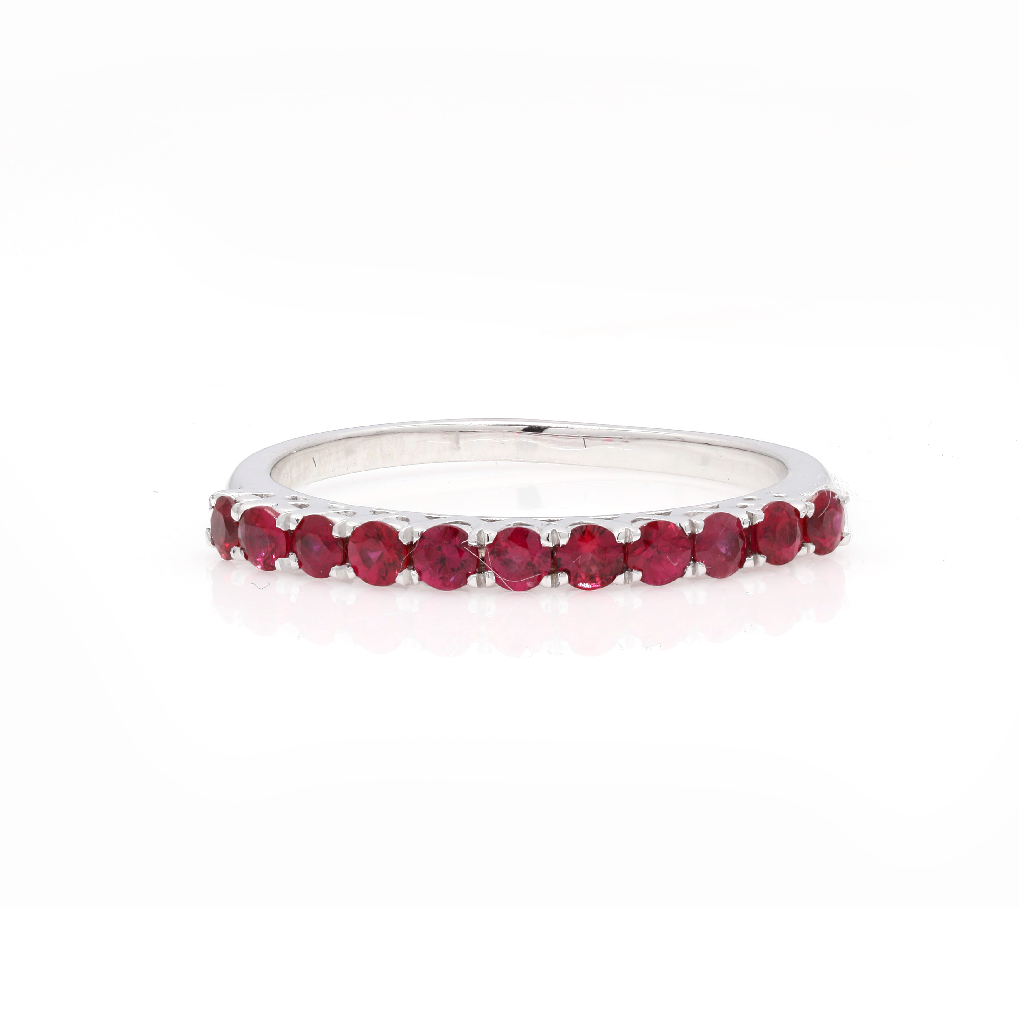 Small Round Ruby Ring