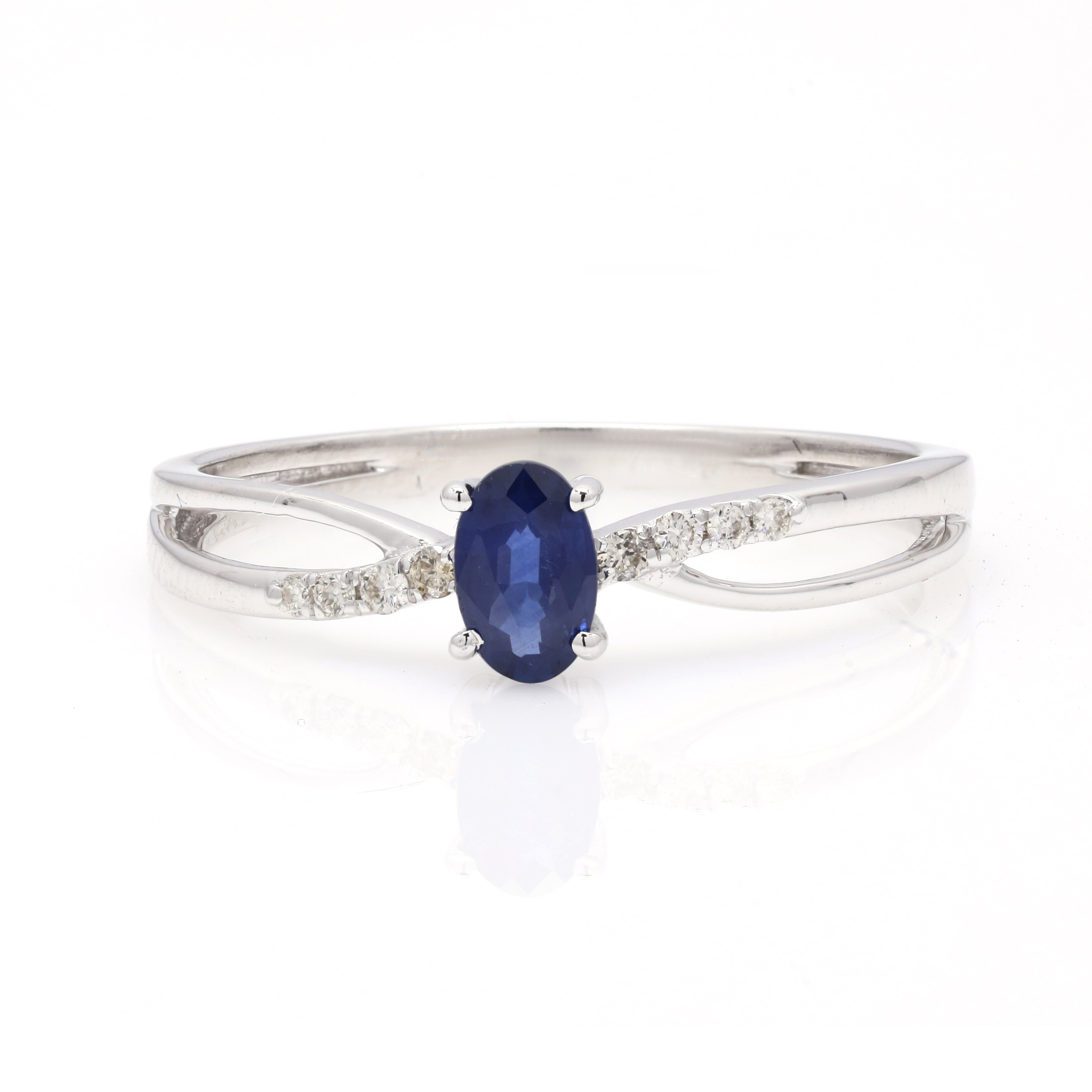 Sapphire and Diamond Ring