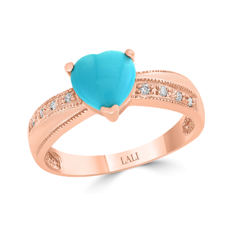 Turquoise Heart Ring