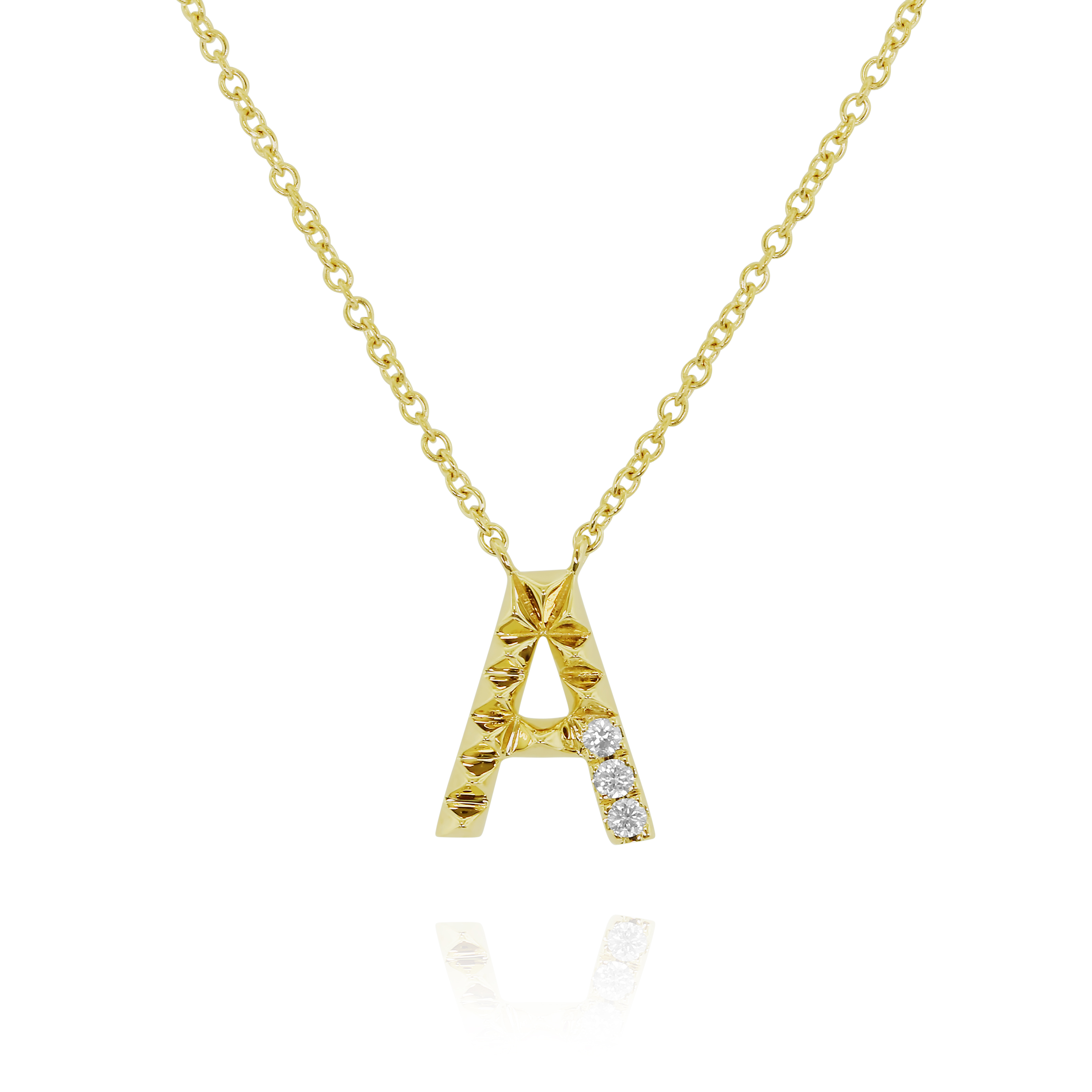 "A" Initial Necklace