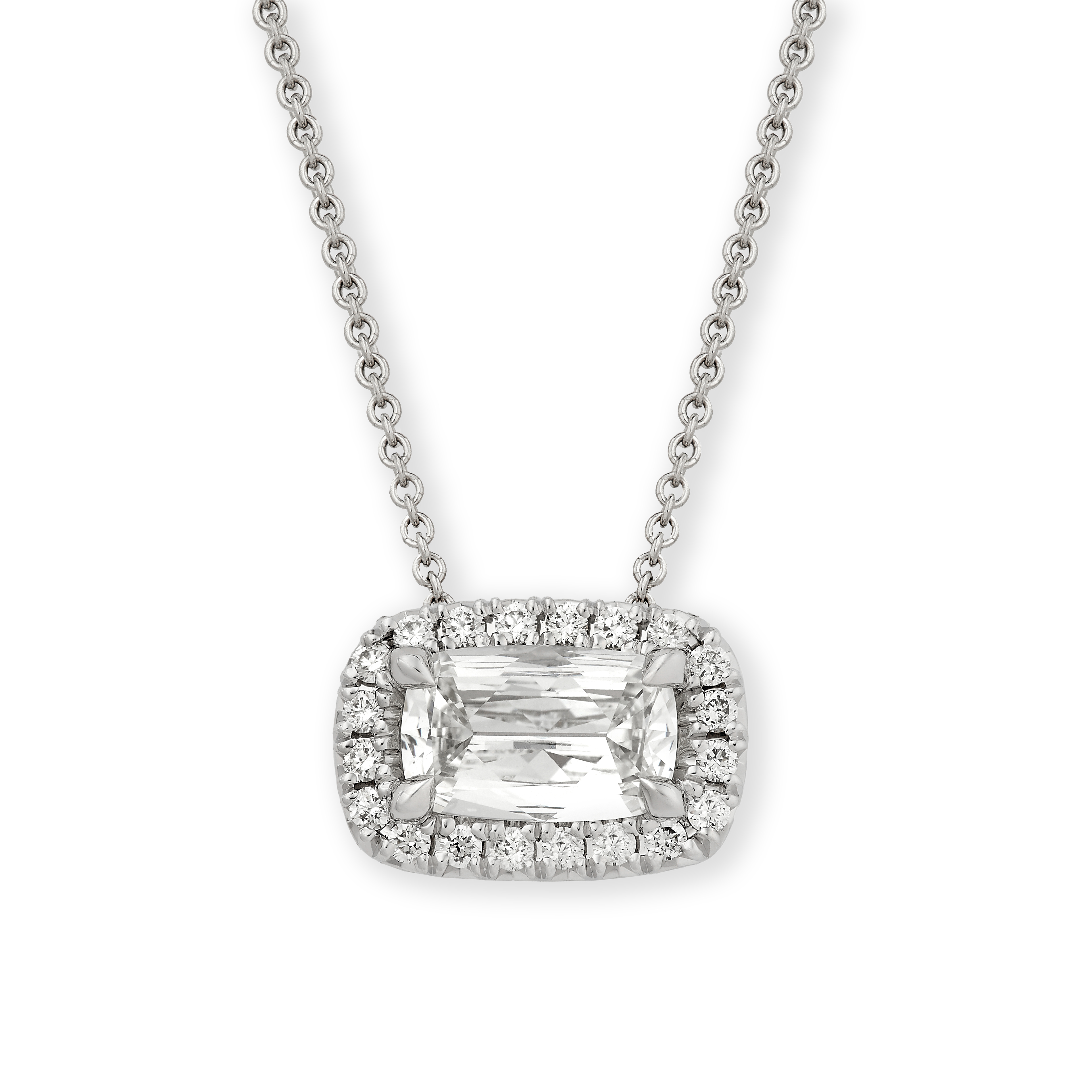 Diamond Cushion Pendant