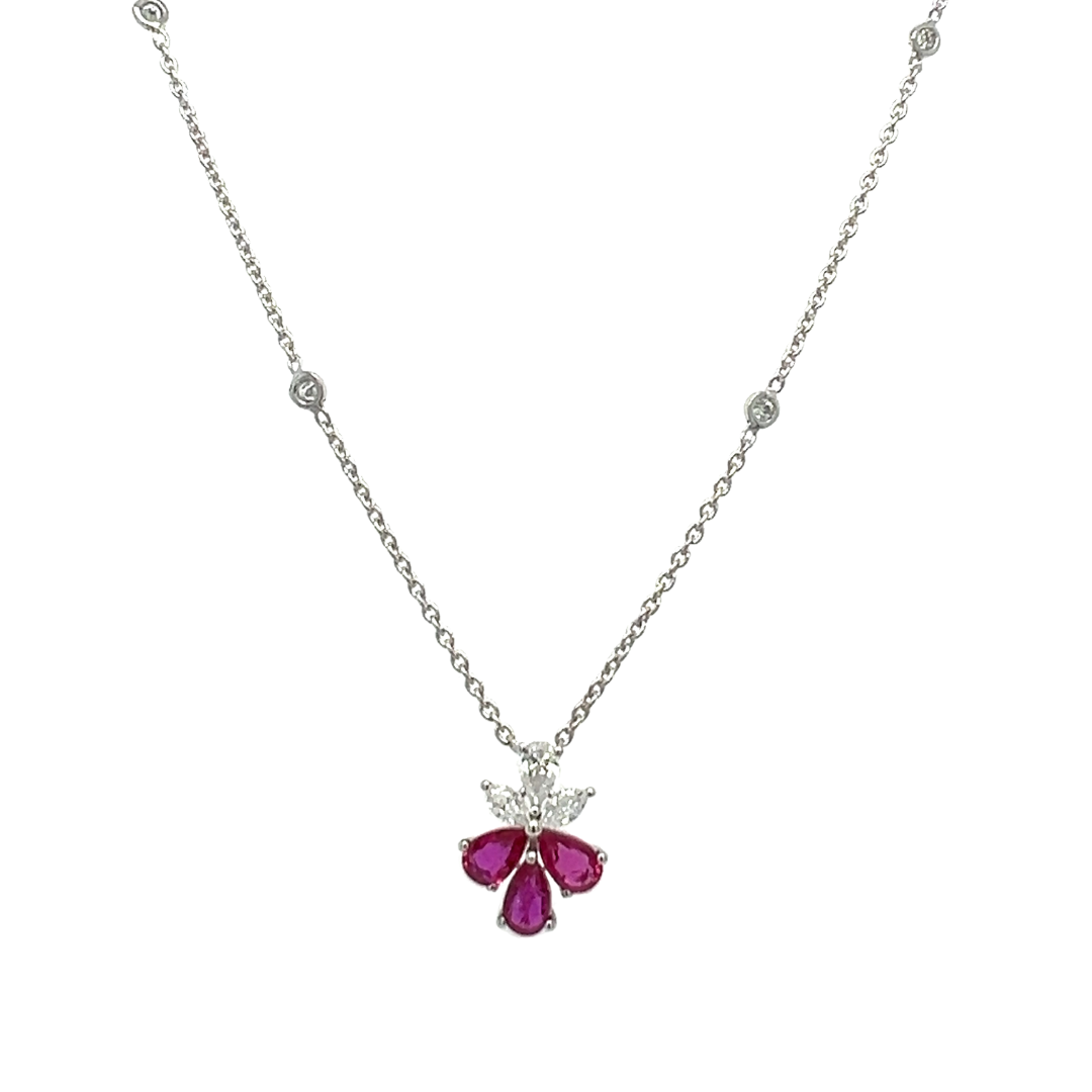 Ruby and Diamond Necklace